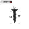 Picture of JQK #10 x 5/8" Black Screw, Flat Head Phillips Wood Screw 18-8 S/S Electroplating Black Stainless Steel, 10 x 5/8-Inch, 100-Piece, SB5016-P100