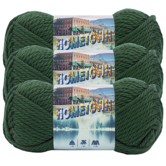  Lion Brand Yarn Hometown Yarn, Bulky Yarn, Yarn for