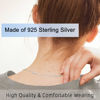 Picture of 925 Sterling Silver Necklace Extender Sterling Silver Necklace Chain Extenders for Necklaces 2", 4", 6" Inches