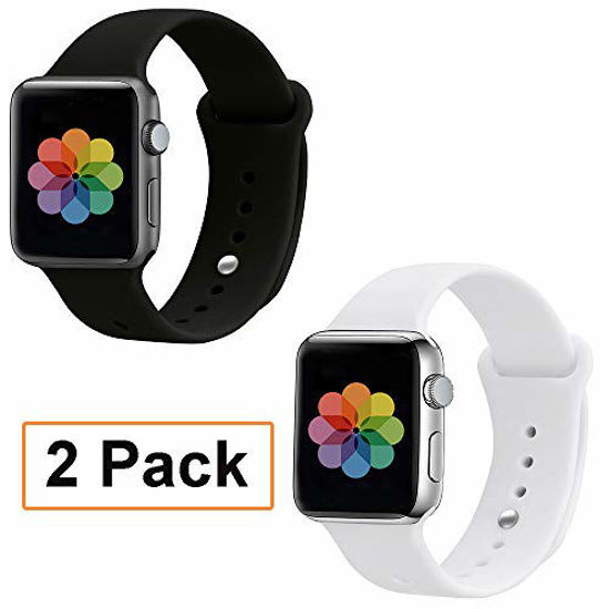 Picture of UPOLS Compatible with Apple Watch Band 38mm 42mm 40mm 44mm Sport Band, Silicone Sport