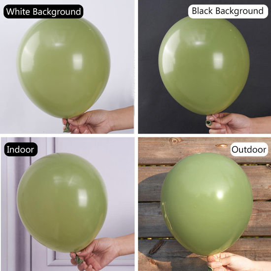 GetUSCart- PartyWoo Retro Green Balloons, 50 pcs 12 Inch Sage Green ...