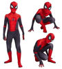 Picture of Lianhua Cos Superhero Costume Bodysuit for Kids Spandex Zentai Halloween Cosplay Jumpsuit 3D Style Red