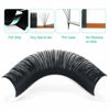 Picture of D-0.05-20-25 Volume Lash Extensions Rapid Blooming Lashes C D curl Flowering Lash Extensions (20-25MIx, D-0.05)