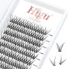 Picture of 240 Pcs Lash Clusters DIY Eyelash Extension 0.10mm C 11mm Fishtail Eyelashes Cluster Lashes Fishtail Eyelash Extensions Soft & Lightweight Fishtail Eyelashes for Makeup Home Use(Fishtail 0.10C 11mm)