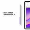 Picture of 3 Pack iPencil Grips Case Cover Silicone Sleeve Holder Compatible with Apple Pencil 2nd Generation, iPad Pro 11 12.9 inch 2018(White, Pink, Purple)