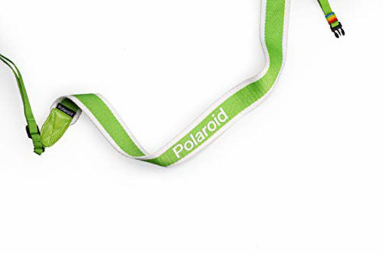 Picture of Polaroid Camera Strap Flat - Green Stripe