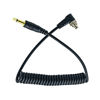 Picture of 3.5mm Plug to Male Flash PC Sync Cord Cable 12" 12 inch for Studio Photography Coiled Cable