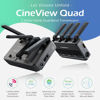 Picture of Accsoon CineView Quad Multi-Spectrum Wireless Video Transmission System 2.4GHz + 5GHz 60ms Latency 500 ft/150m Transmission Range SDI & HDMI Monitor Up to 4 iOS or Android Devices for Live-Streaming