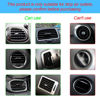 Picture of 20PCS Car Air Conditioner Decoration Strip, Auto Air Vent Outlet Chrome DIY Trim Strips, Waterproof Moulding Bendable Protection Strip Line, Car Decor Accessories for Most Cars (Star Silver)