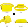 Picture of VOROLO Waist Pack for Running Fanny Pack for Women and Men Crossbody Belt Bag Bum Bag with Adjustable Strap for Sports Yellow