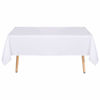 Picture of sancua Rectangle Tablecloth - 54 x 120 Inch - Water Resistant Spill Proof Washable Polyester Table Cloth, Decorative Fabric Table Cover for Dining Table, Buffet Parties and Camping, White