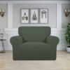 Picture of Easy-Going Stretch Oversized Chair Sofa Slipcover 1-Piece Couch Sofa Cover Furniture Protector Soft with Elastic Bottom for Kids Spandex Jacquard Fabric Small Checks Olive Green