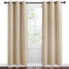 Picture of NICETOWN Room Darkening Curtain Panels for Cafe, Biscotti Beige, 2 Panels, W42 x L78 -inch, Thermal Insulated Grommet Room Darkening Draperies/Drapes for Window