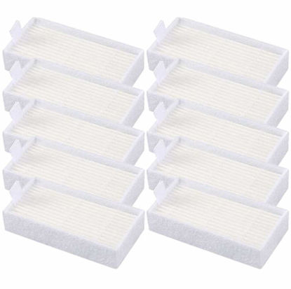 Picture of 10pcs HEPA Filters Replacement for ILIFE V3s V3s pro V5 V5s V5s Pro Robotic Vacuum Cleaner ILIFE V3s pro Filters ILIFE Robot Vacuum Filter ILIFE V3 Filter Replacements