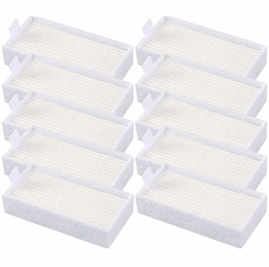 Picture of 10pcs HEPA Filters Replacement for ILIFE V3s V3s pro V5 V5s V5s Pro Robotic Vacuum Cleaner ILIFE V3s pro Filters ILIFE Robot Vacuum Filter ILIFE V3 Filter Replacements