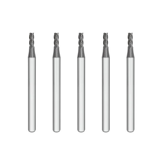 Picture of SPEED TIGER ISE Carbide Square End Mill - Micro Grain Carbide End Mill for Alloy Steels/Hardened Steels - 4 Flute - ISE7/64"4T - Made in Taiwan (5 Pieces, 7/64")