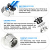 Picture of TAILONZ PNEUMATIC Male Straight 4mm Tube OD x 1/8 Inch NPT Thread Push to Connect Fittings PC4-N1 (Pack of 2)