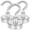 Picture of E BAVITE Magnetic Hooks 25LB for Cruise, Grill, Towel, Indoor Hanging, Kitchen, Workplace, Mikede Office and Garage - 3 Pack