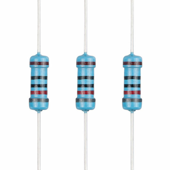 Picture of EDGELEC 100pcs 820 ohm Resistor 1/2w (0.5Watt) ±1% Tolerance Metal Film Fixed Resistor, Multiple Values of Resistance Optional