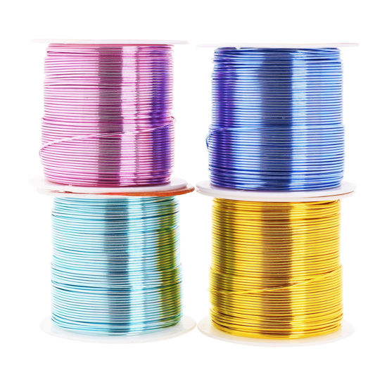 GetUSCart- Mandala Crafts 0.8mm 20 Gauge Pastel Color Anodized Aluminum Wire  for Sculpting, Armature, Jewelry Making, Gem Metal Wrap, Garden, Colored  and Soft, 4 Rolls