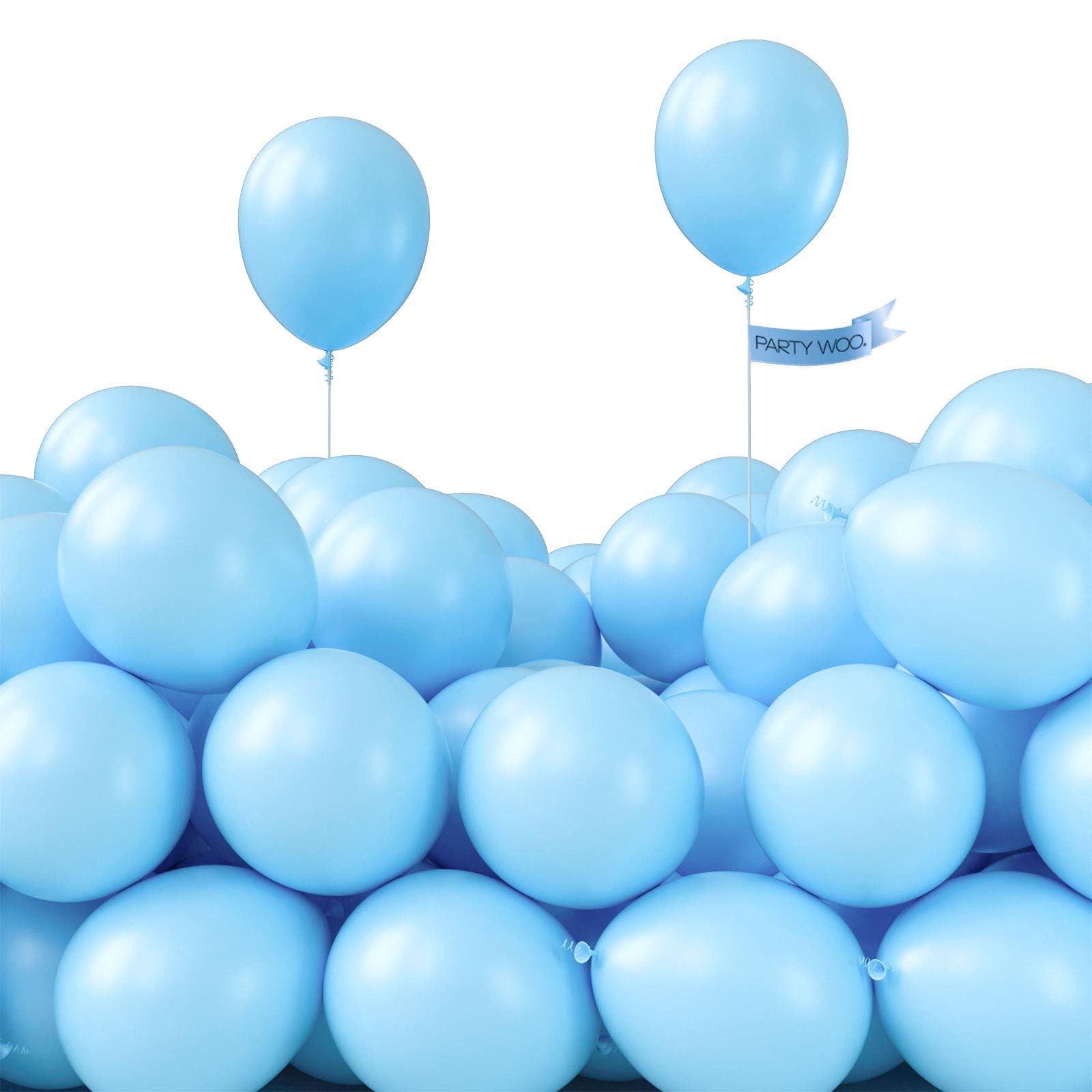 GetUSCart- PartyWoo Blue Balloons, 50 Pcs 5 Inch Light Blue Balloons ...