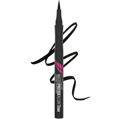 Picture of Maybelline New York Eyestudio Master Precise All Day Waterproof Liquid Eyeliner Makeup, Matte Black, 1 Count