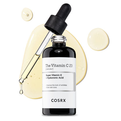 Picture of COSRX Pure Vitamin C 23% Serum with Vitamin E & Hyaluronic Acid, Brightening & Hydrating Facial Serum for Dark Spots, Fine Lines, Uneven Skin Tone, 0.67fl.oz/20ml, Animal Testing-Free, Korean Skincare