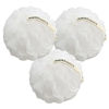 Picture of MainBasics Bath Shower Loofah Sponge Pouf Body Wash Scrubber (Set of 3) (Snow White)