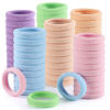 Picture of 100 PCS Hair Ties, Soft Seamless Hair Bands for Thick Thin Hair, Ponytail Holders, Elastic Hair Ties for Women, Men, Girls, No Cease Nylon Hair Ties, No Damage Hair Accessories, Candy Color