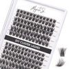 Picture of Lash Clusters 144 Pcs Individual Lashes Clusters Eyelash Extensions False Eyelashes DIY Wispy Fluffy Lash Extension Kit Reusable False Eyelashes Natural Look Mix 10-16mm C D Curl-DM17