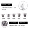 Picture of Lash Clusters 144 Pcs Individual Lashes Clusters Eyelash Extensions False Eyelashes DIY Wispy Fluffy Lash Extension Kit Reusable False Eyelashes Natural Look Mix 10-16mm C D Curl-DM17