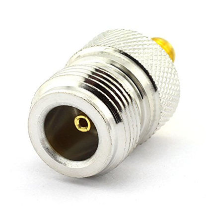 Picture of DGZZI 2-Pack N Female to SMA Female RF Coaxial Adapter N to SMA Coax Jack Connector