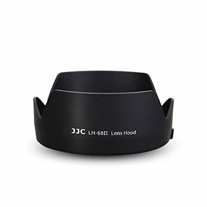 Picture of 50mm Reversible Lens Hood Shade Fit for Canon EF 50mm f/1.8 STM Lens Replaces Canon ES-68 Hood Tulip Flower Design -Black