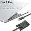 Picture of DteeDck USB C to VGA Cable 6 ft, USB Type C (Thunderbolt 3) to VGA Cable Sturdy Braided for USB 3.1 Devices-Compatible with MacBook Pro, iPad Pro Samsung S10/S9/S8, Surface Book 2, Dell XPS, HP Etc