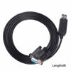 Picture of USB to RS-232 DB9 Female 9 Pin Null Modem Rollover Serial Adapter Cable for Windows,Linux MAC OS (Null Modem)