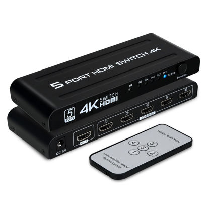 2021Newest 4K 60Hz HDMI Switch,3 In 1 Out HDMI Splitter,HDMI Multi