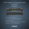 Picture of NETGEAR 5-Port Gigabit Ethernet Unmanaged PoE Switch (GS305P) - with 4 x PoE+ @ 63W, Desktop or Wall Mount