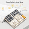 Picture of Kisnt Mechanical Number Pad, 34 Key Hot Swappable Numpad Wired USB Numeric Keypad with PBT Keycaps White Backlit Keypad for Laptop, MacBook,PC Desktop (Brown Switch)