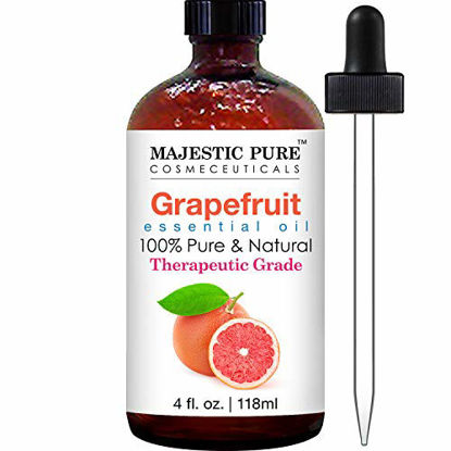 Picture of MAJESTIC PURE Grapefruit Essential Oil, Therapeutic Grade, Pure and Natural Premium Quality Oil, 4 fl oz