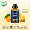 Picture of Organic Orange Essential Oil 30ml - Undiluted Natural Sweet Orange Essential Oils for Diffuser, Aromatherapy and Skin Care - Pure Cold Pressed Orange Oil Essential Citrus - Nexon Botanics