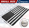 Picture of American Flag Windshield Sun Shade, High-Resolution Car Sun Shield with Mirror Cut-Out for Automotive Interior Sun and Heat Protection, Folding Car Sunshade with Storage Bag - Small, Black & White