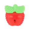 Picture of Infantino Lil' Nibblers Vibrating Apple Teether -Sensory Exploration and Teething Relief with Soothing Vibrations and Textures, Red Apple