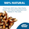 Picture of Best Bully Sticks 4 Inch All-Natural Bully Sticks for Dogs - 4” Fully Digestible, 100% Grass-Fed Beef, Grain and Rawhide Free | 8 oz