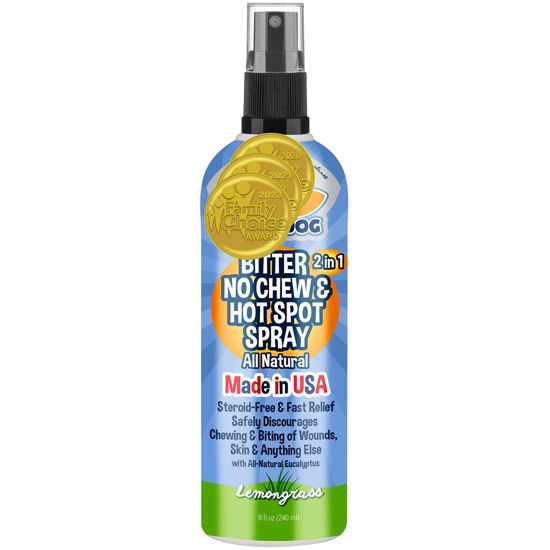 Picture of Bodhi Dog New Bitter 2 in 1 No Chew & Hot Spot Spray | Natural Anti-Chew Remedy Better Than Bitter Apple | Safe on Skin, Wounds and Most Surfaces | Made in USA (8 Fl Oz)