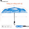 Picture of SY COMPACT Travel Umbrella Windproof Automatic LightWeight Unbreakable Umbrellas-factory outlet umbrella (Blue)