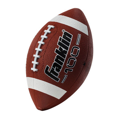 Picture of Franklin Sports Junior Football - Grip-Rite 100 - Kids Junior Size - Youth - Durable Outdoor Rubber Football - Classic Brown