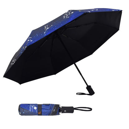 Picture of SY COMPACT Travel Umbrella Windproof Automatic Umbrellas-Factory Outlet umbrella-Blue Constellation