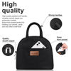 Picture of BALORAY Lunch Bag for Women Men Insulated Lunch Box for Adult Reusable Lunch Tote Bag for Work, Picnic or Travel (Solid Black)