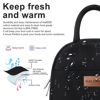 Picture of BALORAY Lunch Bag for Women Men Insulated Lunch Box for Adult Reusable Lunch Tote Bag for Work, Picnic or Travel (Solid Black)