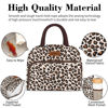 Picture of Coobiiya Lunch Bag Women, Insulated Lunch Box Tote Bag for Women Adult Men, Reusable Small Leakproof Cooler Cute Lunch Box Bags for Work Office Picnic or Travel(Leopard)